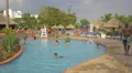 Running and swimming in the pool at Playa Blanca Resort, Panama 4k or 4k+ Resolution
