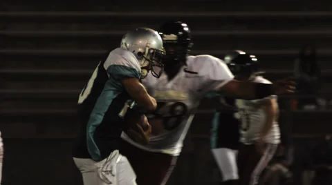 Running Back Runs the Ball Video stock 30596434