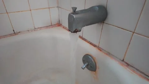 Running Bath Faucet Stock Footage 338984495