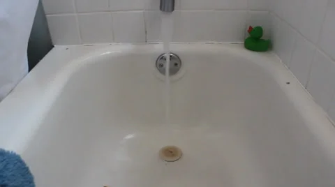 Running a Bath Stock Footage 33866040