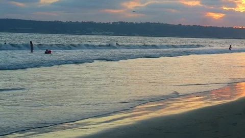 Running on the beach Stock Footage 75654907