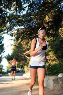 Running beauty Stock Photos