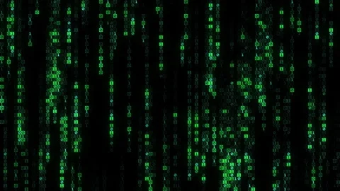 Running binary code 3D render seamless loop animation Stock Footage 278061224