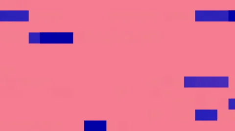 Running Blue Broadcast Hi-Tech Blocks Geometrical Background On Pink For Logo Stock Footage 66427136