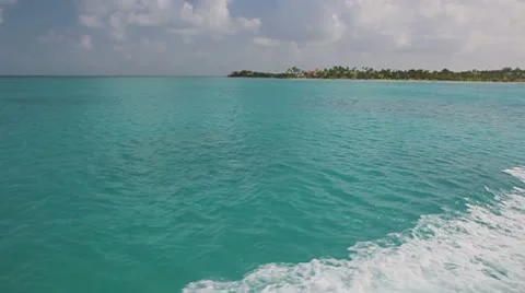 Running on the blue water Stock Footage 8925286