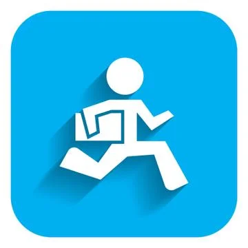 Running businessman Stock-Illustration