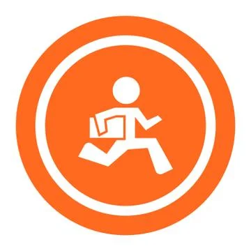 Running businessman Stock-Illustration