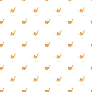 Running cartoon deer seamless pattern on white background Stock Illustration