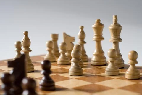Running chess game Stock Photos