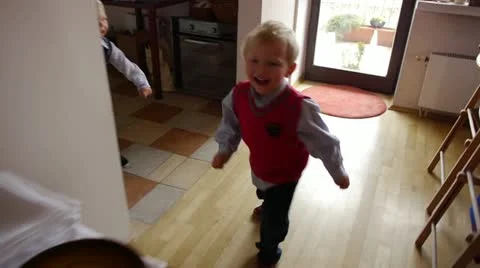 Running child looking at camera Stock Footage 11858978