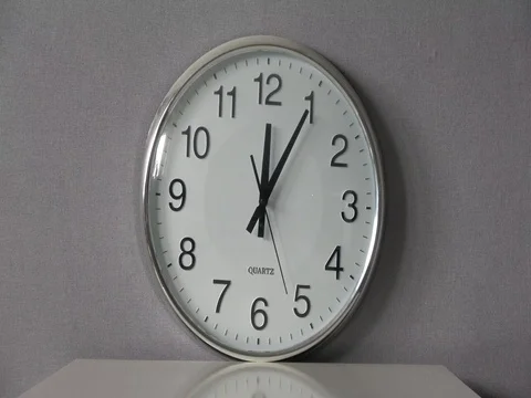 Running clock. Time lapse 4k. 스톡 동영상 76318302