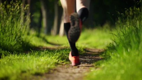 Running close-up. Stock Footage 156456823