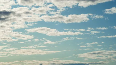 Running clouds on blue sky. Time lapse. Stock Footage 159599610