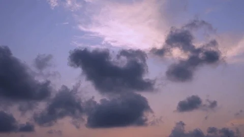 Running clouds Stock Footage 98855318