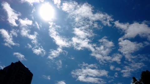 Running clouds over the city timelapse Video stock 270701922