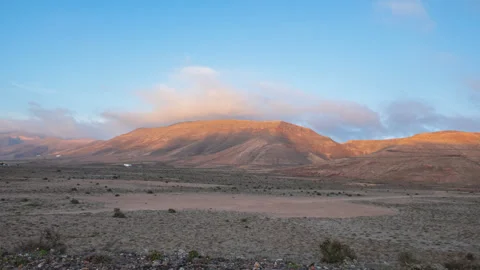Running clouds over Famara timelapse, Lanzarote Stock Footage 264902208