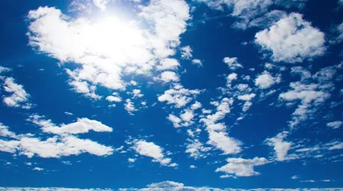 Running clouds on the sunny sky. Timelapse 스톡 동영상 67627924