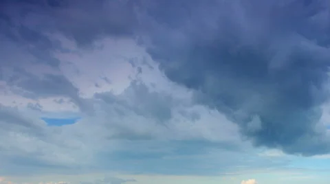 Running clouds (Time Lapse) FULL HD Stock Footage 48721605