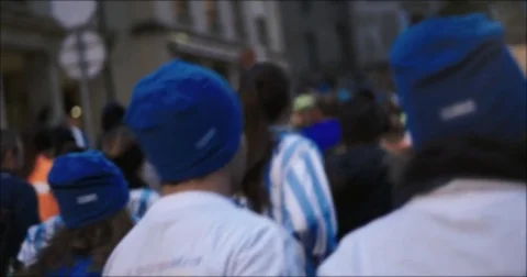 Running competition slowmotion Stock Footage 84039604