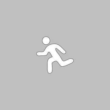Running computer symbol Stock Illustration
