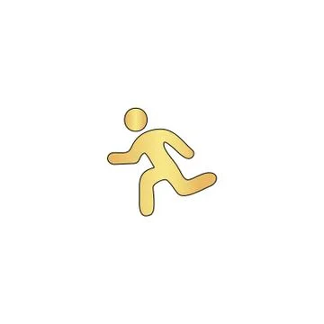 Running computer symbol Stock Illustration