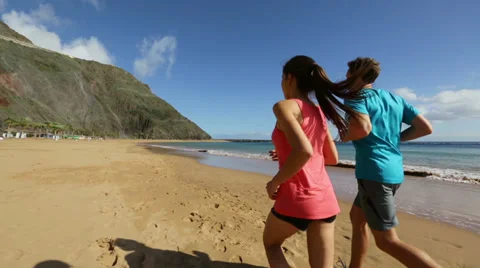 Running couple Stock Footage 37598177