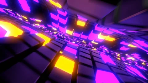 Running Cubes Stock Footage 123275552