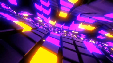 Running Cubes Stock Footage 123425972