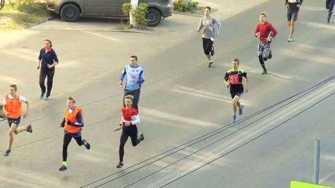 The running day Stock Footage 80717283