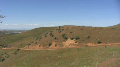 Running in the Desert Stock Footage 736373