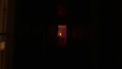 Running Down A Dark Hallway In A Spooky Hotel Stock Footage 222008889