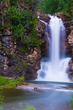Running Eagle Falls (Trick Falls) Stock Photos