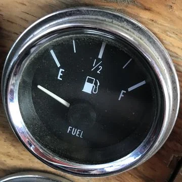 Running on empty Stock Photos