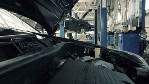 Running engine Stock Footage 138633017