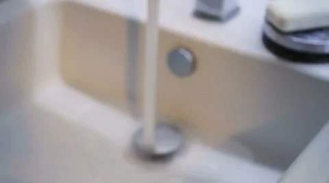 Running faucet Stock Footage 42089628