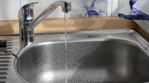 Running Faucet Stock Footage 45761043