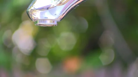 Running faucet macro; 15 Stock Footage 48829486