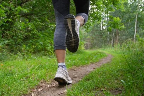 Running feet Stock Photos
