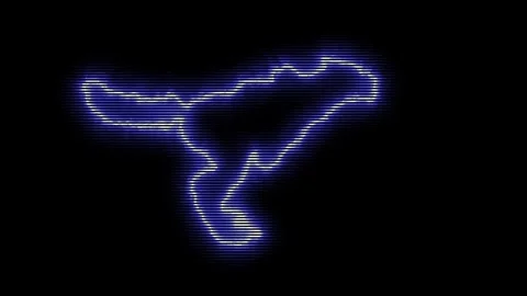 Running fiery werewolf. Stock Footage 258655636