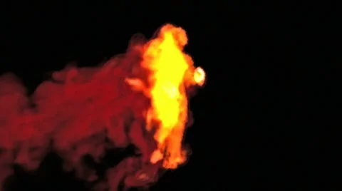 Running in flames Video stock 8520511