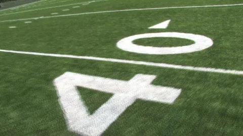 Running Football Field 2 Stock Footage