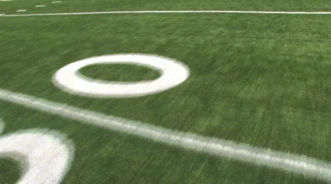 Running Football Field Stock Footage