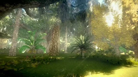 Running in the forest Stock Footage 11967866