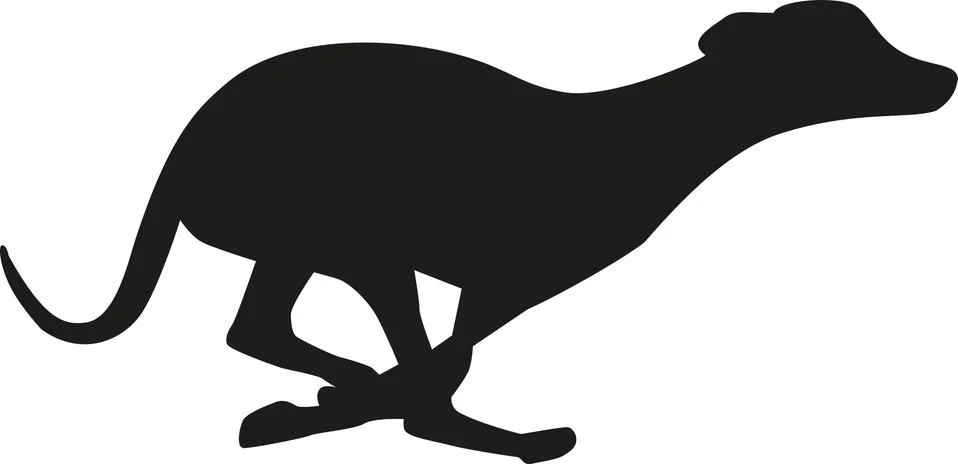 Running greyhound Stock Illustration