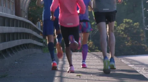 Running Group 1 Stock-Footage 44337567