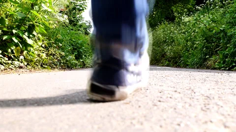 Running Home Stock Footage 39076211