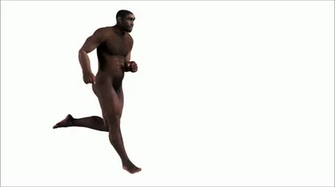 Running Homo Erectus Stock-Footage 21379082