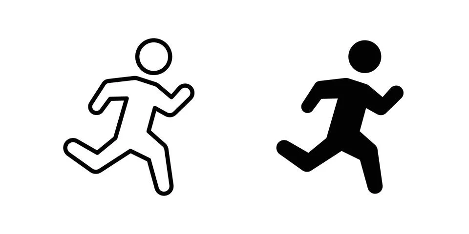 Running icon graphic design. web icons vectors Stock Illustration