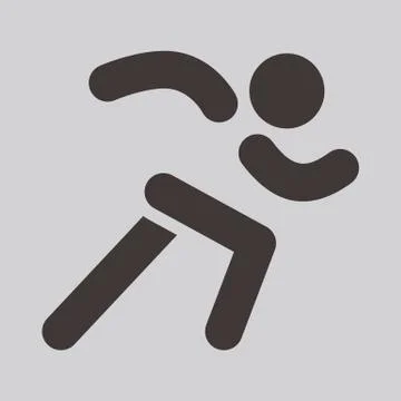 Running icon Stock Illustration