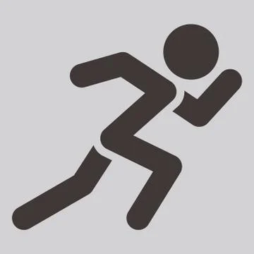 Running icon Stock Illustration